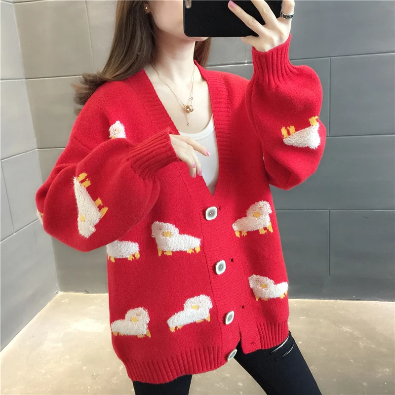 

11 line no. 4), 19725 (3 room make cartoon v-neck button female 52 cardigan