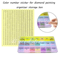 diamond painting stickers diamond classification storage boxes distinguish label stickers number tools embroidery accessories