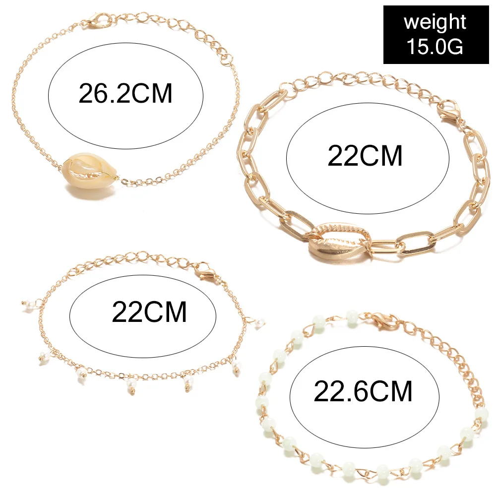 Прямая поставка Комплект браслетов с шармами в богемном стиле бабочкой и сердцем