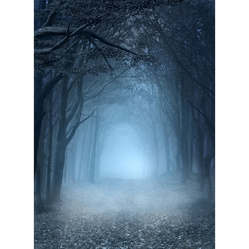 Хэллоуин фон тусклый лес вечерние реквизит виниловая ткань Настенный декор для