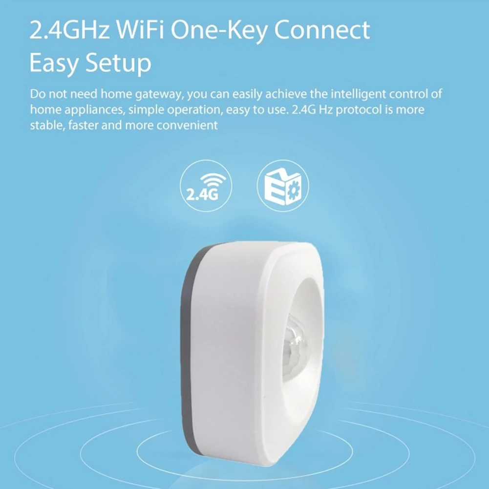 

Human Sensor Wireless Smart Human Movement WiFi PIR Motion Sensor Tuya Smart Life APP Control Security Alarm Detector