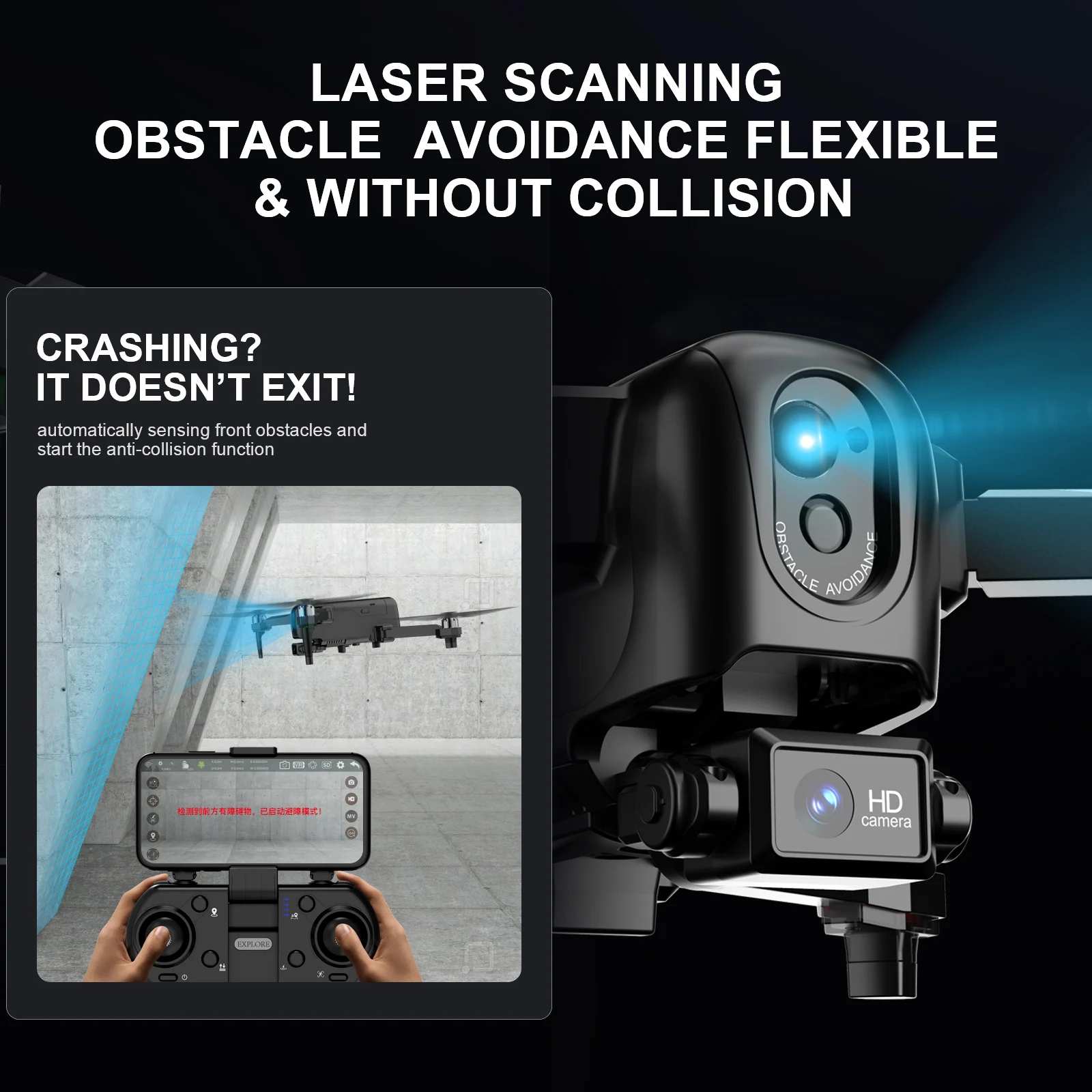 Obstacle Avoidance Camera Drone 6K GPS 3-Axis Gimbal Stabilization 30mins 5G FPV 5KM 4K Professional Quadcopter Dron FX-30PRO |