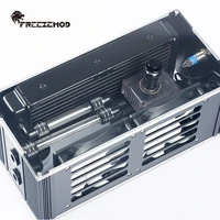 freezemod notebook water cooling system 45mm thick double layer copperaluminum radiator with rgb box 24yt no power supply