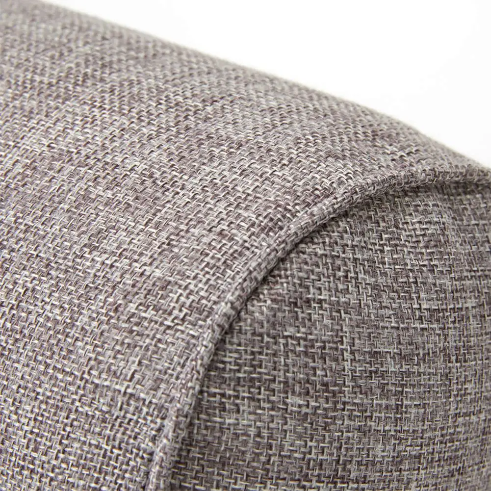 Однотонная круглая подушка для шеи кровати в рулоне опорный светильник ног