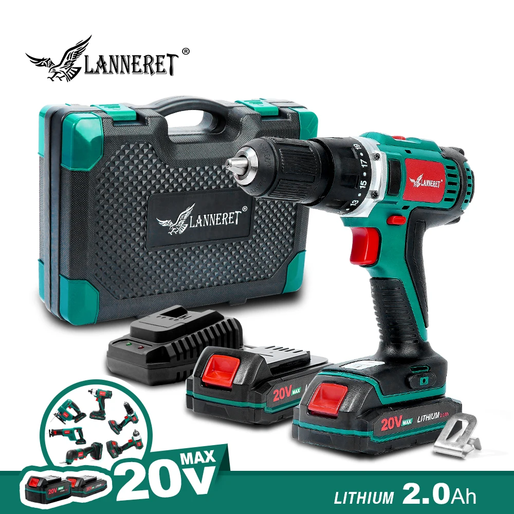 Аккумуляторная дрель LANNERET 20 в Электрическая отвертка с регулируемой скоростью и