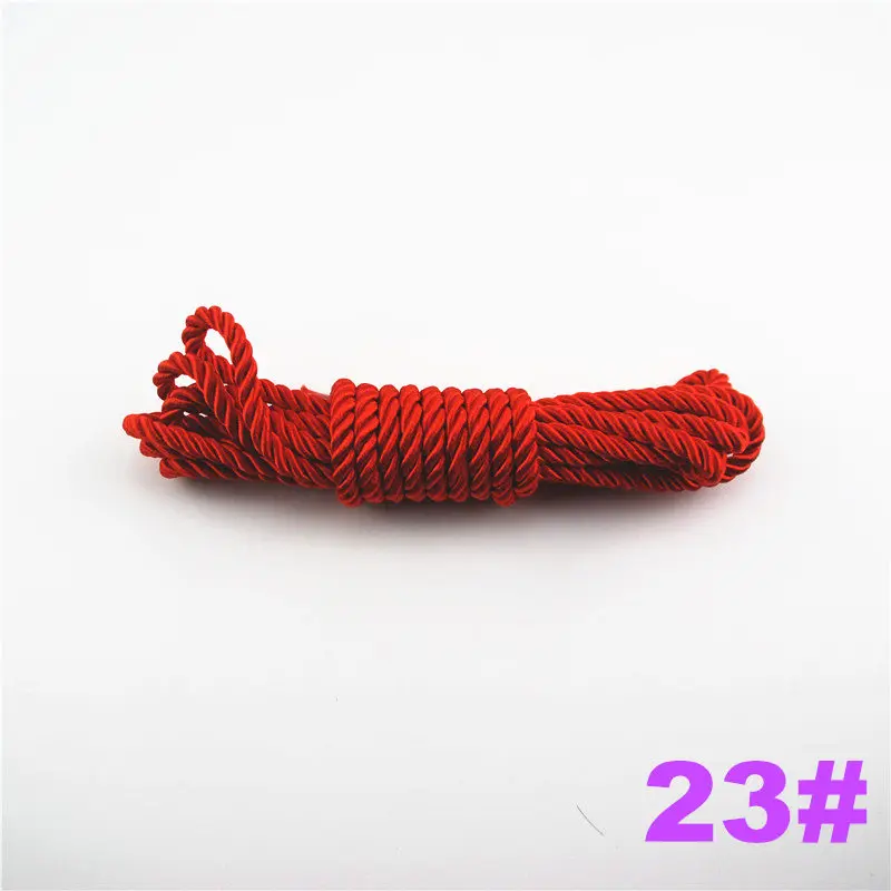 Fasmiley DIY Cord Jewelry findings 5 мм плетеная веревка мульти сплошной Цвет витая нить DIY аксессуары строка поставляет 10 м DS220 - Цвет: 23