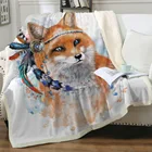 BeddingOutlet Fuchs Sherpa Decke, мультяшный ярус, бетткен блёмный платок