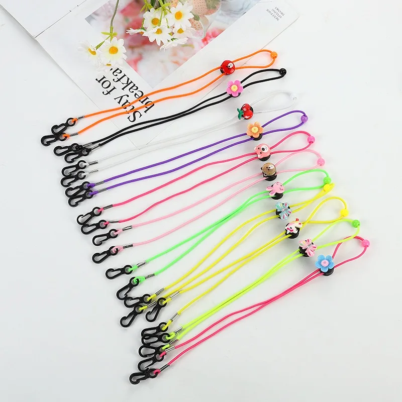 

10 PCs Safety Adjustable Face Mask Lanyard Handy Convenient Holder Rope Anti-lost Anti-drop Mask Hanging Neck Rop Halter Ropes