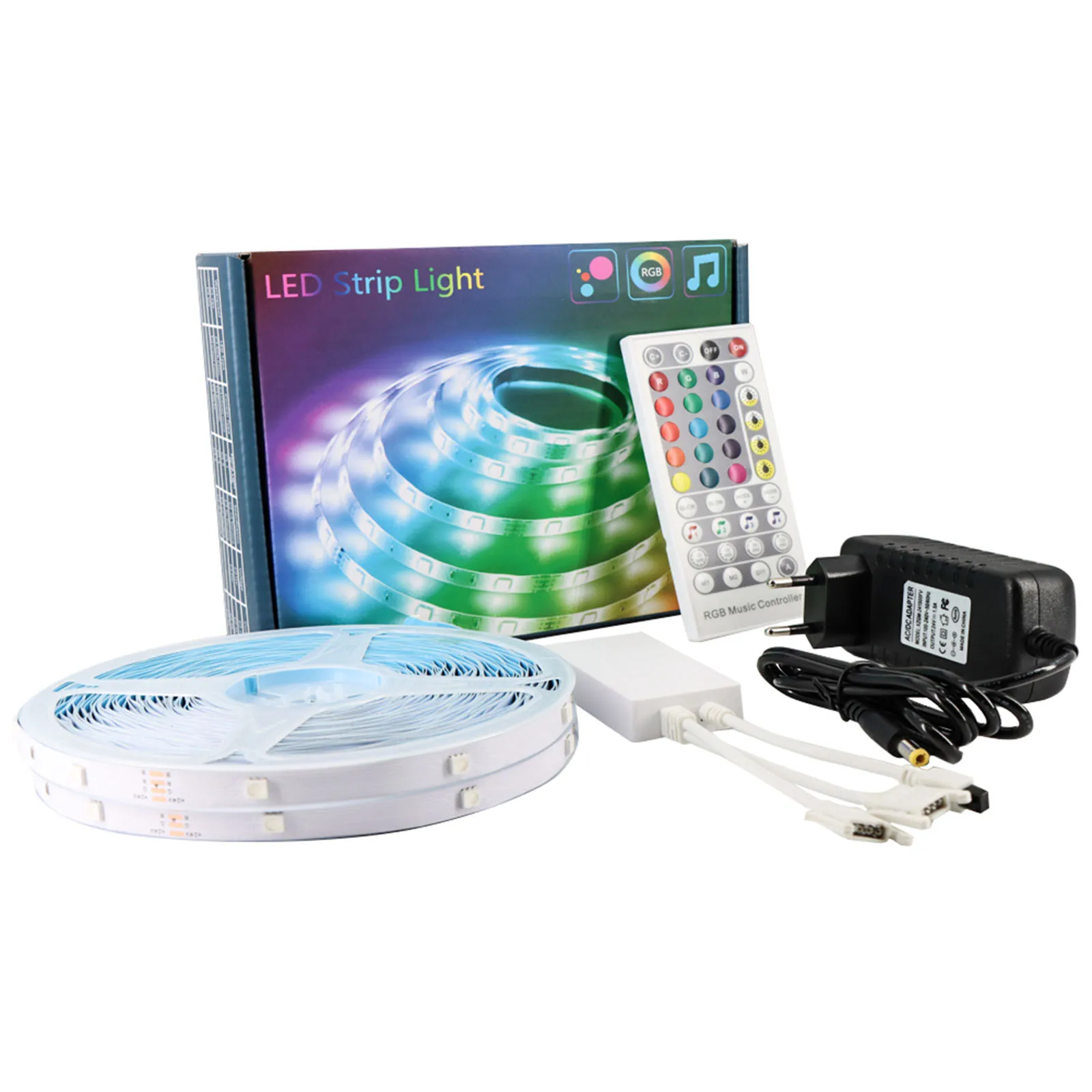 

Светодиодные лампы 20 м ABS RGB дистанционное управление через приложение изменение цвета 24 В долговечное и прочное и экологически чистое укра...
