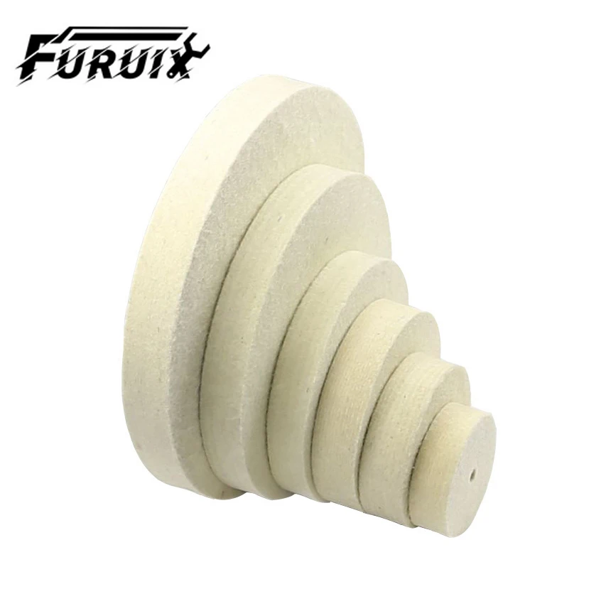 

125-300mm Round Grinding Wool Felt Wool Buffing Pad Felt Polishing Wheel Metal Mirror Surface Finish Bench Grinder Tool