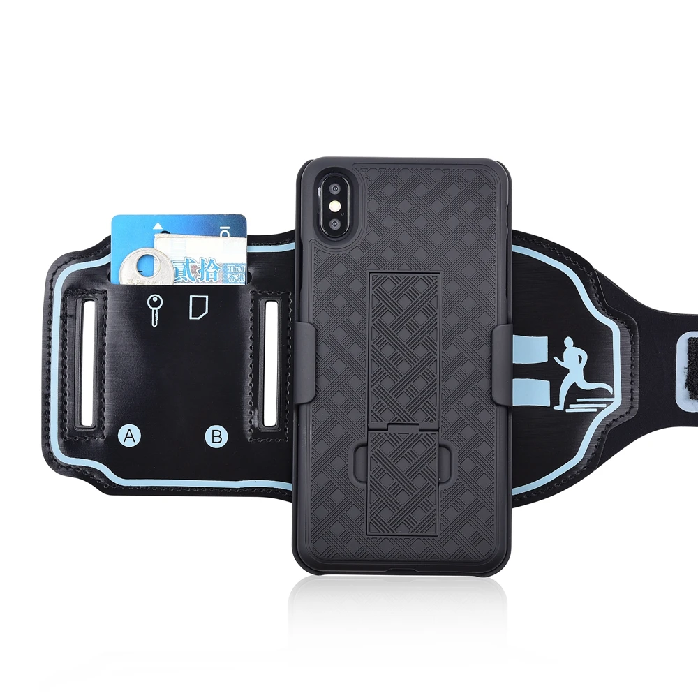 Чехол с повязкой на руку для iPhone X XS MAX XR 11 Pro Max задняя крышка спортивный держатель