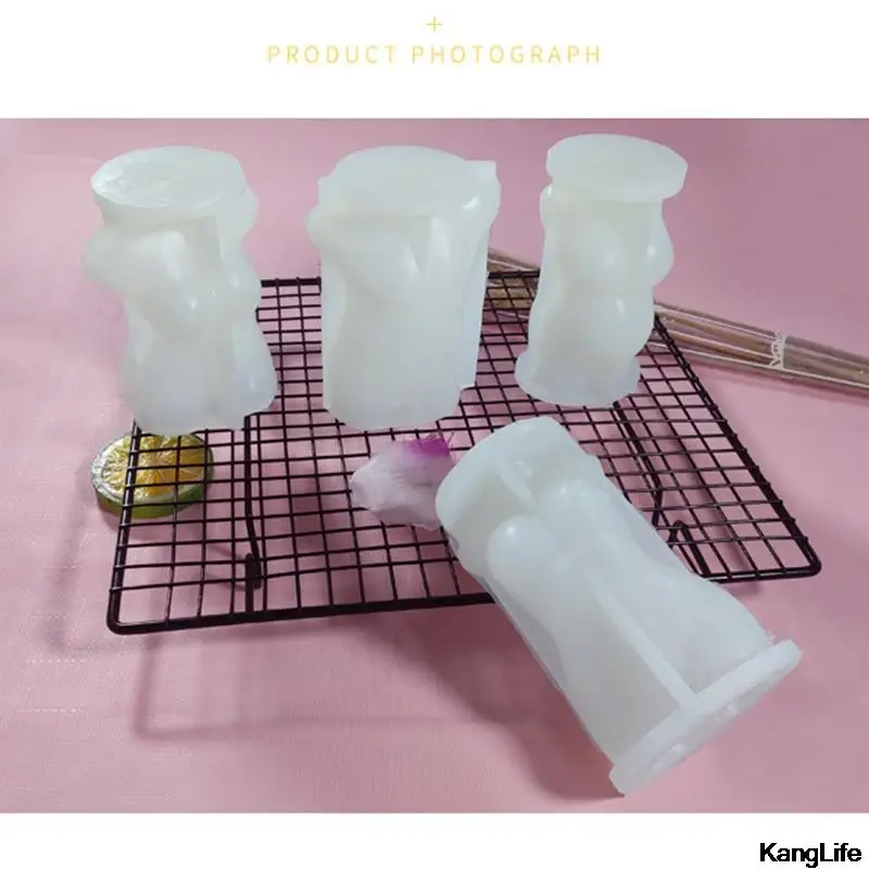 3D формочка в виде головы Давида для свечей силиконовый художественный