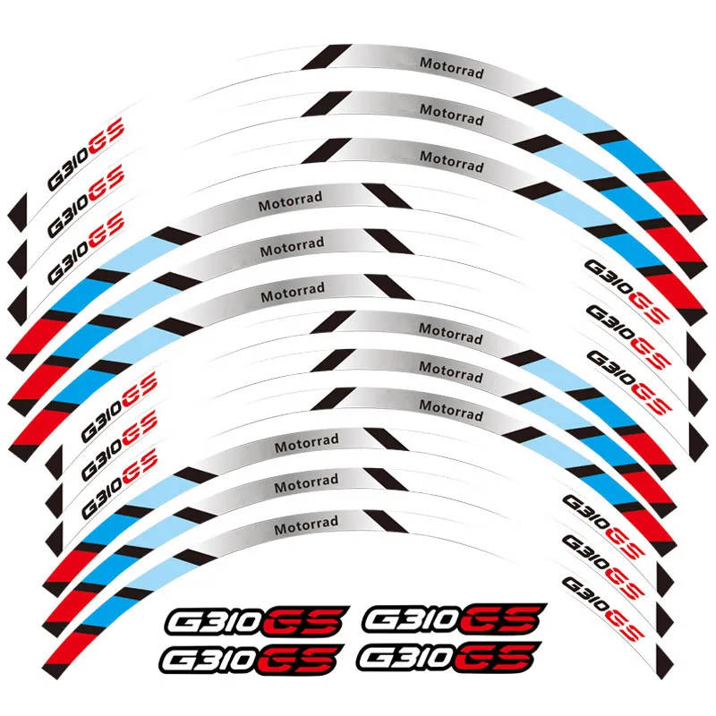 

Motorcycle Reflective Decals Wheels G310GS