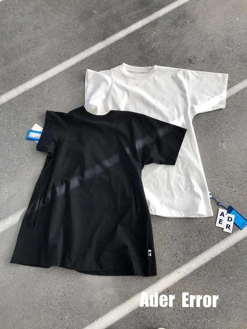 

21SS embroidery high quality ADER ERROR t shirt EU size gym clothing ADER ERROR top tees harajuku lil peep ADER ERROR t-shirts