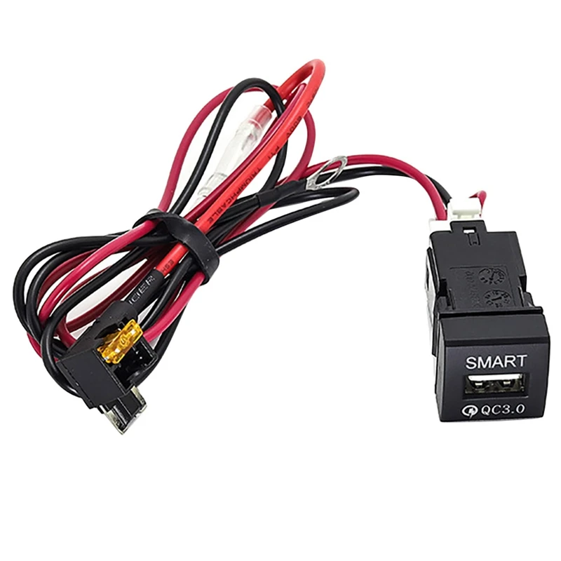 

Автомобильное зарядное устройство USB QC3.0, автомобильное зарядное устройство с USB-портом для Toyota Ralink 2019