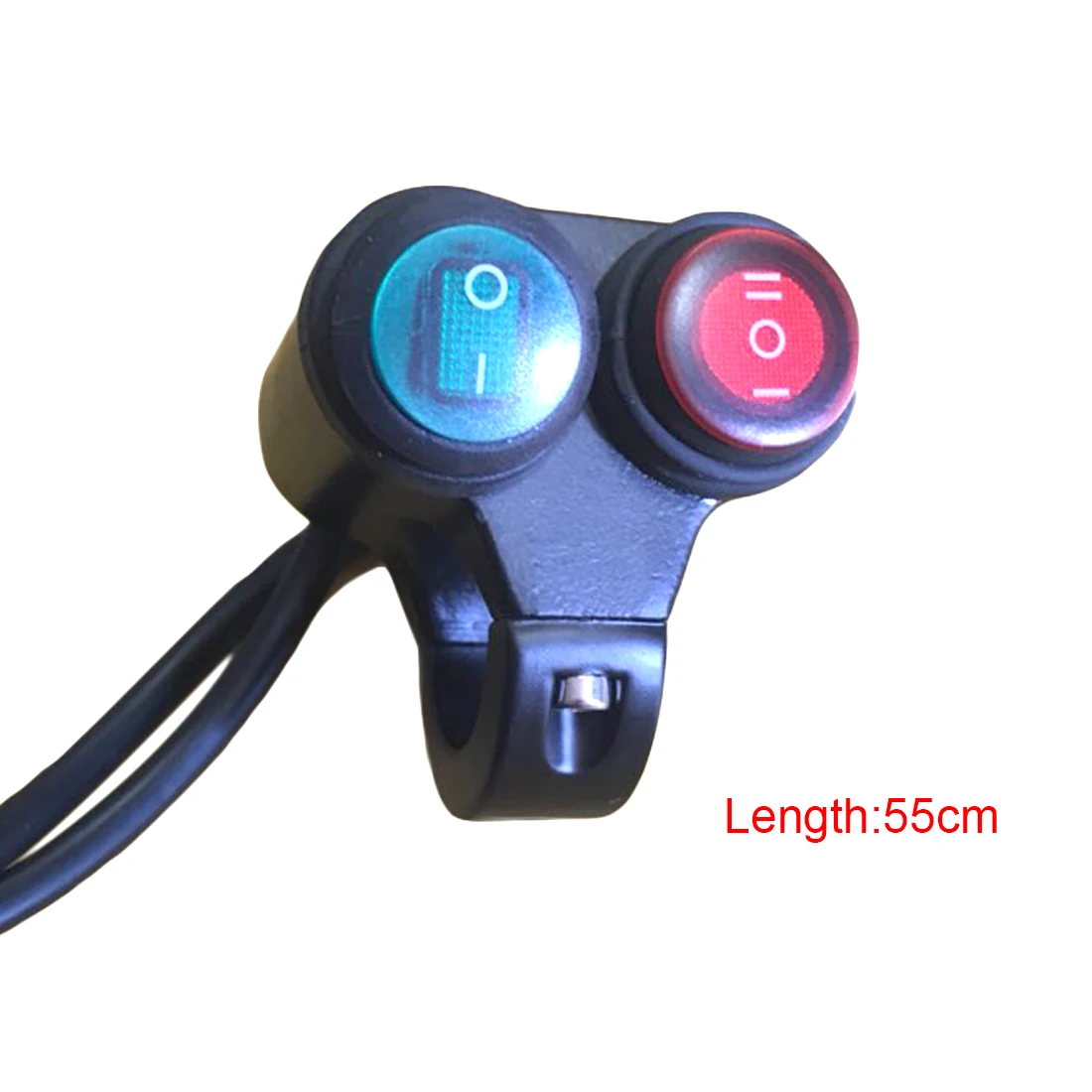 

Dewtreetali 2 In 1 Motorbike 22mm 7/8" Bar Refit Switches Motorcycle Handlebar Switch ON/OFF Indicator Waterproof