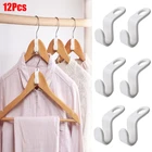 12 шт., пластиковые крючки для сушки одежды