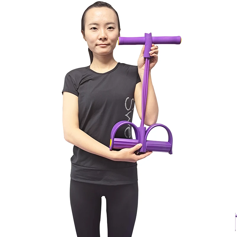 

Fitness Equipment Abdominal Device Fitness Sports Multi-function Tension Rope Four-tube Pedal Puller Sit-up Equipment