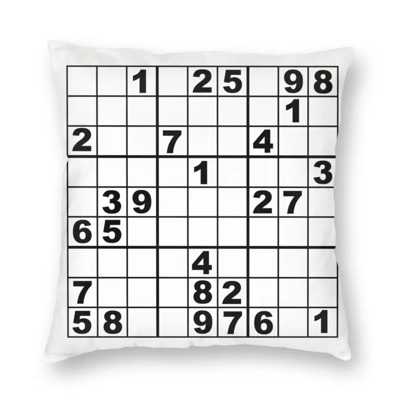 

Номера, математика судоко мультипликационным мотивом украшения Geek учитель (чехол для подушки для дивана двухсторонняя печать
