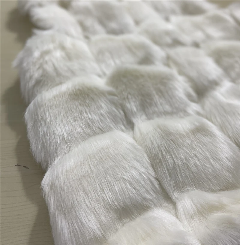 Spring Fall Winter New Fur Imitation Fox Coat Women Long Vest Abrigo Mujer Overwear Bontjas Fourrure Open Stitch | Женская одежда