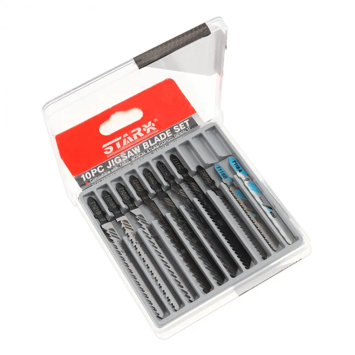 

10pcs Jigsaw Blade Set Metal Steel Jigsaw Blade Set Fitting For Plastic Woodworking Tools Top Combination Reciprocating Saw