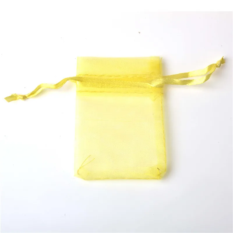 yellow 10 шт./лот(11 размеров) Органза Подарочные сумки свадьба день рождения конфеты шоколадные сумочки подарок на Рождество, Хэллоуин коробка упаковочные сумки - Цвет: yellow