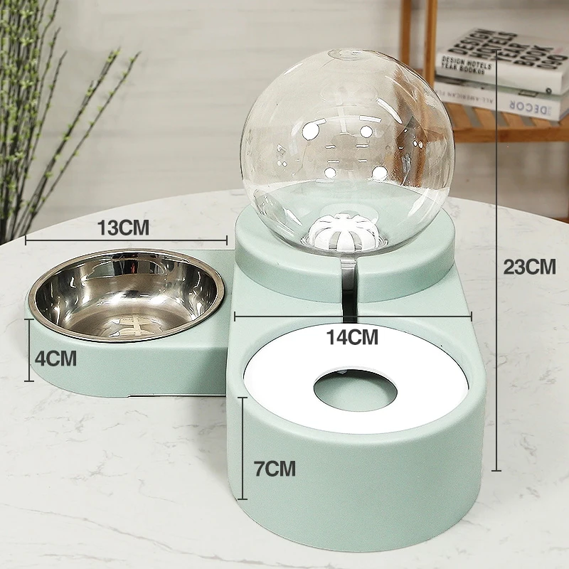 FoodxWater Green3 Hoopet кошачья миска бутылочка для подачи воды в Поильник для собак чаша котенка для фонтанчика питьевой воды Еда блюдо чаша для кормления домашних животных Товары - Цвет: FoodxWater Green3