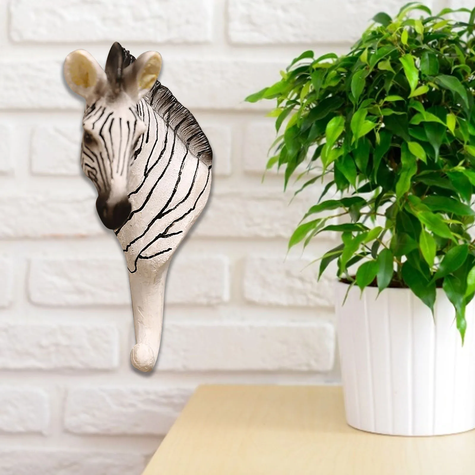 Винтажные декоративные крючки в форме зебры вешалка для одежды пальто полотенец