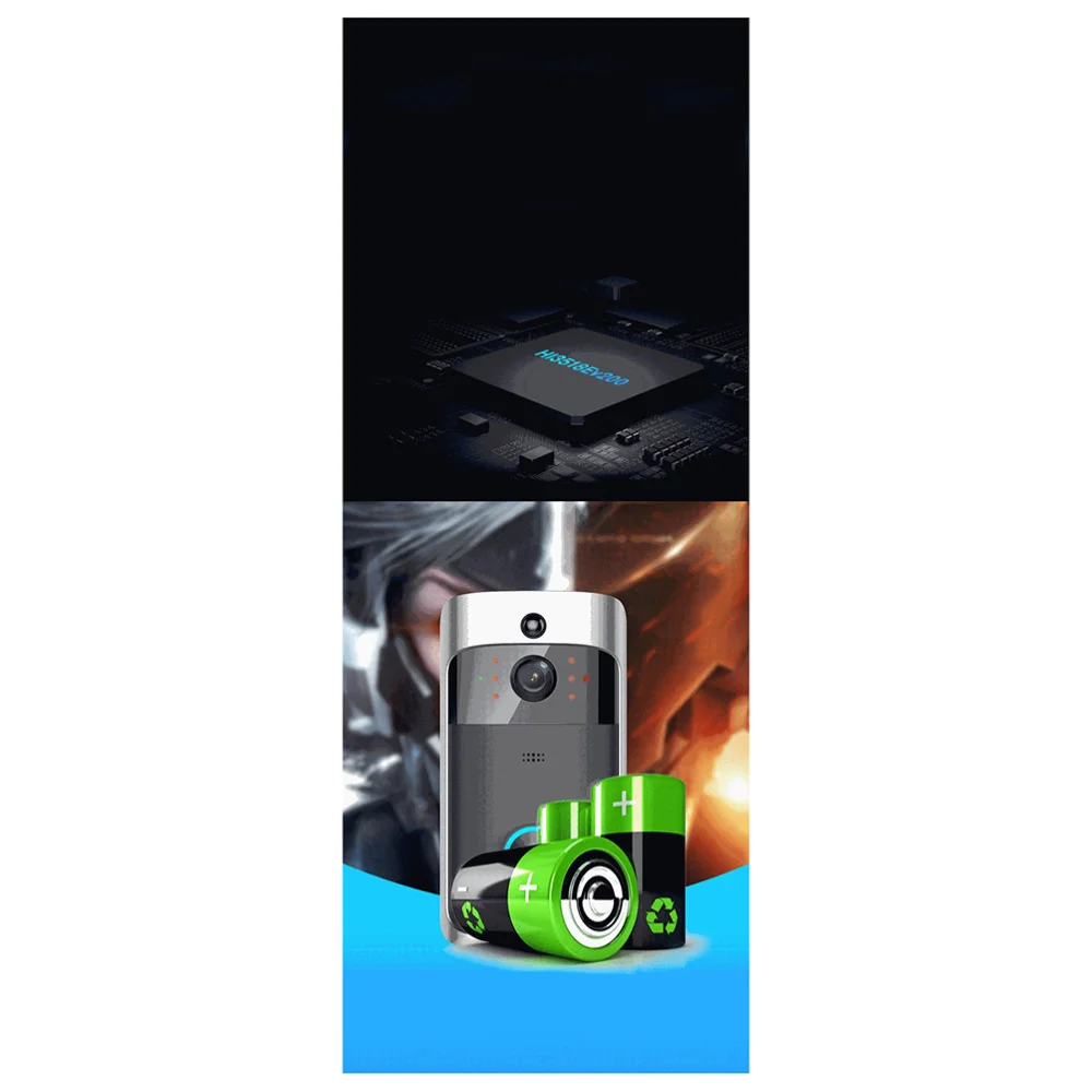 

Smart Home Wireless WiFi Video Doorbell Visible Remote Two-way Video Phone Intercom IR Night Vision Home Camera