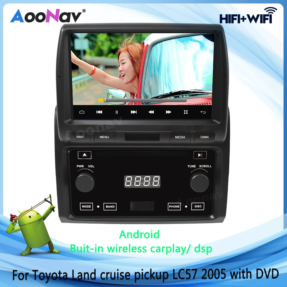 IPS Scree Android Stereo Car RadioFor Toyota Pickup LC57 2005 with DVD GPS Navigation Multimedia Head Unit Player | Автомобили и