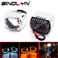sinolyn angel eyes led high beam projector lens h1 h7 9005 9006 car lenses for headlight running light switchback car products