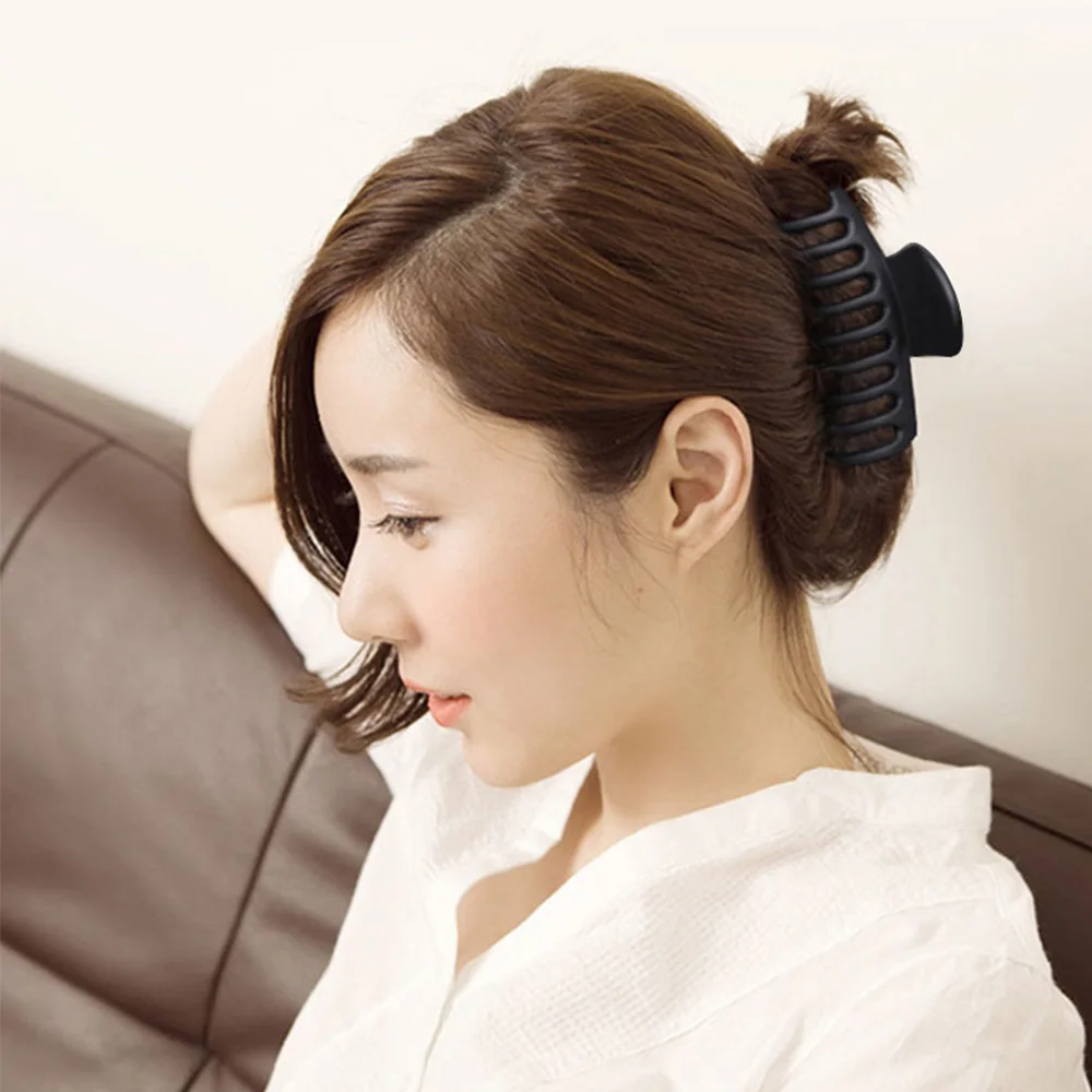 

1Pc Hair Claw Clip Women Tough Plastic Hair Claw Large Size Hair Clamps Claw Clip Crab Hair Accessories