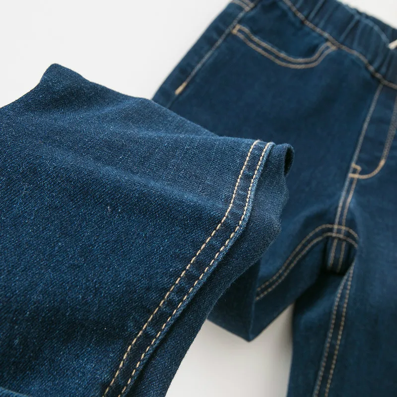 DBK10667 dave bella осенние детские джинсы для девочек длинные штаны брюки младенцев