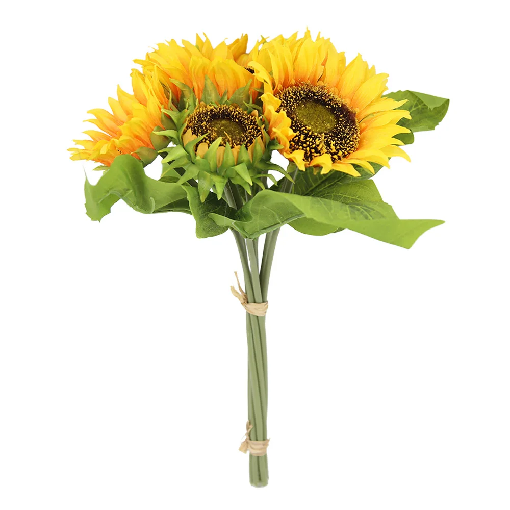 

Artificial Flowers Sunflowers Bouquet Of Fake Flowers Wedding Bouquets Valentine's Day Holiday Christmas Day Decorations