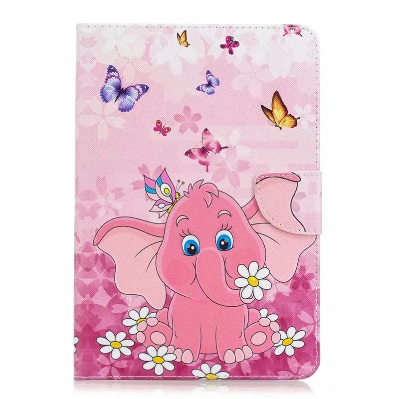 D Чехол Kawaii с единорогом, кошкой и щенком для huawei Mediapad T3 10, чехол на магните, складной чехол для huawei T3 10, чехол AGS-L09 AGS-W09, 9,6 дюймов - Цвет: D