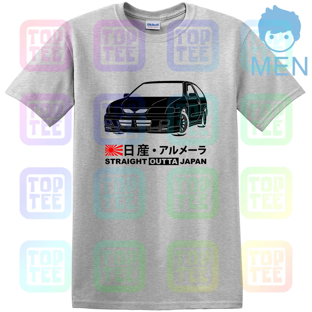 Серый GT-shirt Nissan Almera 2,0 GTi N15 '98-'00 футболка - Цвет: Серый