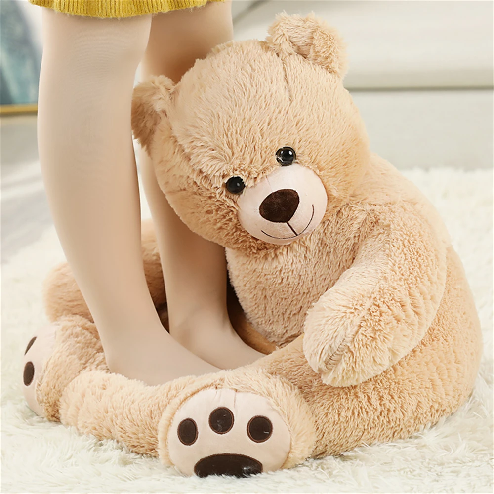 50cm Stuffed Soft Cute Animals Plush Chair Toys Teddy Bear Panda Unicorn Duck Sofa Doll Cushion For Kids Girls New Year Gifts - купить по