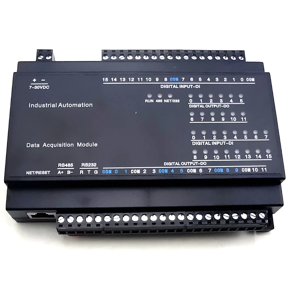 12-канальный релейный выход 16-канальный цифровой вход RJ45 Ethernet Modbus TCP контроллер |