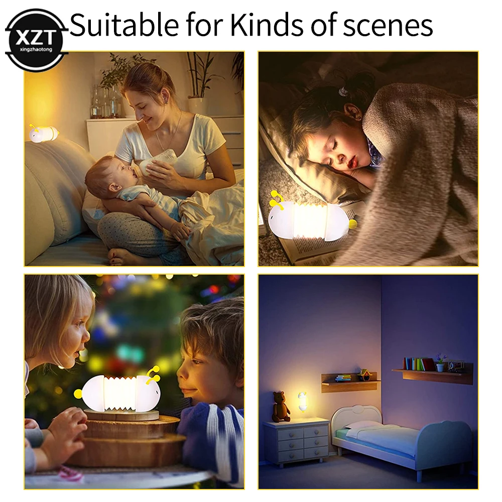 Креативный Ночной светильник LED Портативный Выдвижной USB Перезаряжаемые для