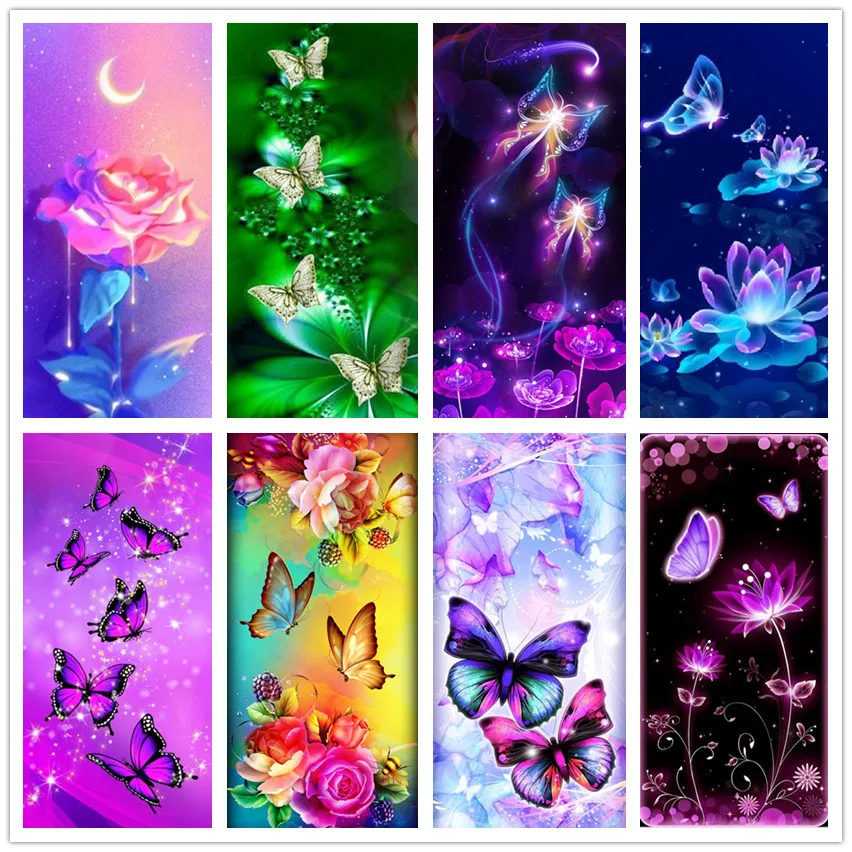 

5d diamond painting 5d butterfly diy diamond mosaic sale flower 5d diamond embroidery scenic rhinestone pictures wall sticker