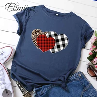 elimiiya heart print women tshirts cotton casual funny t shirt for lady top tee hipster 11 color drop shipping