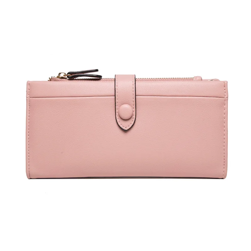 

New Women Leather Wallet Female Purses Capacity Hasp Zipper Purse Ladies Long Wristlet Clutch Coin Card Holders Cartera Mujer