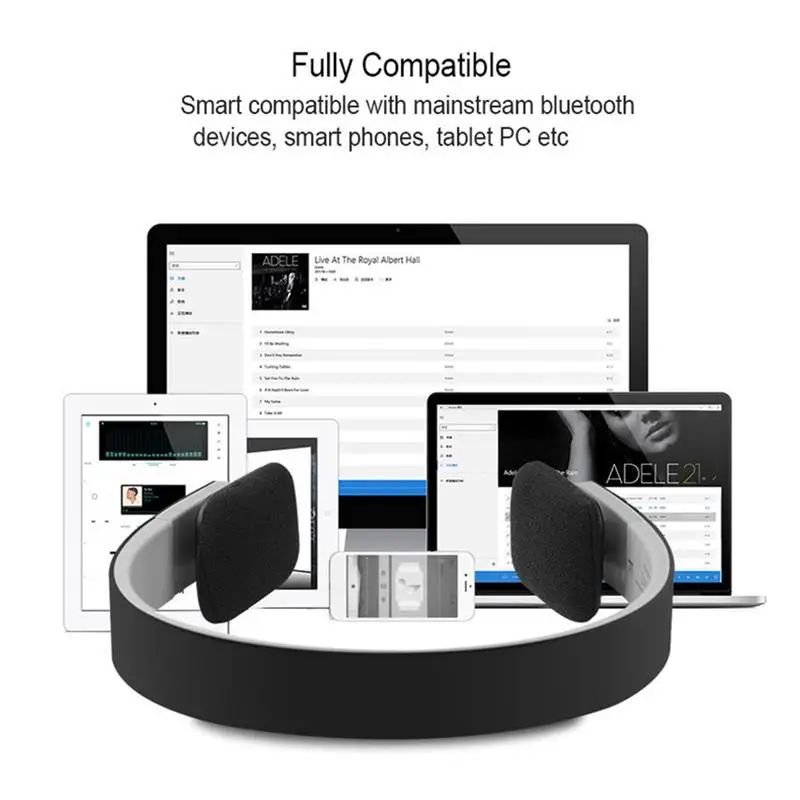 

4.1 Portable wireless bluetooth headset, adjustable stereo headset, smart hands-free call,Compatible with bluetooth devices