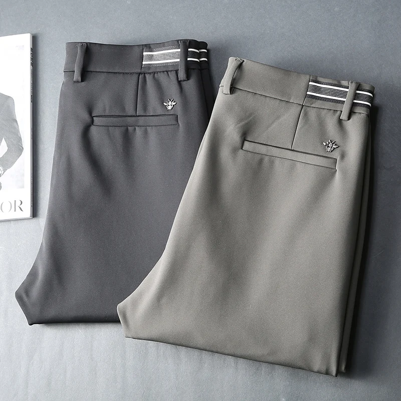 JSBD Новые повседневные брюки для мужчин деловые прямые свободные clash цветные