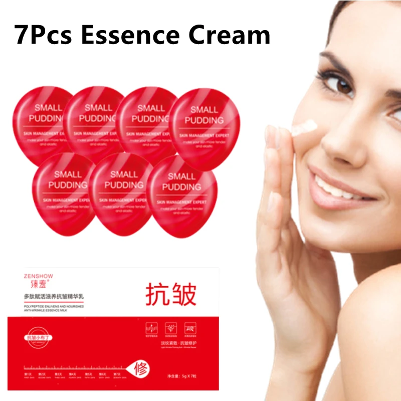 

7PCS Face Serum Lotion Active Peptides Water Light Anti-Wrinkle Moisturizing Essence Cream Repair Skin Care Beauty Cosmetic