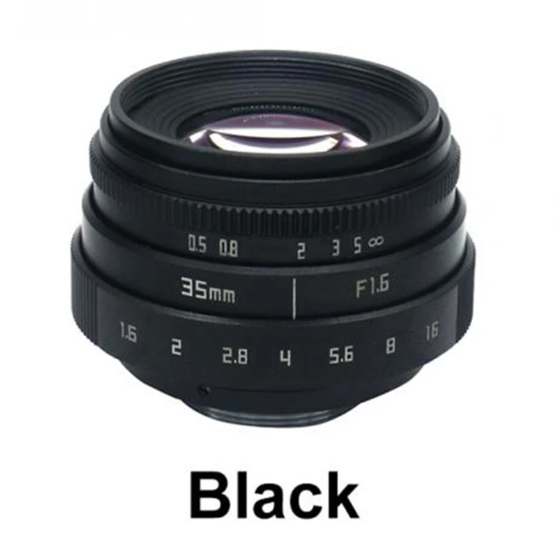 35 мм F1.6 C крепление объектива камеры с переходным кольцом для PanasOnic Olympus PEN E-P6 / E-PL7