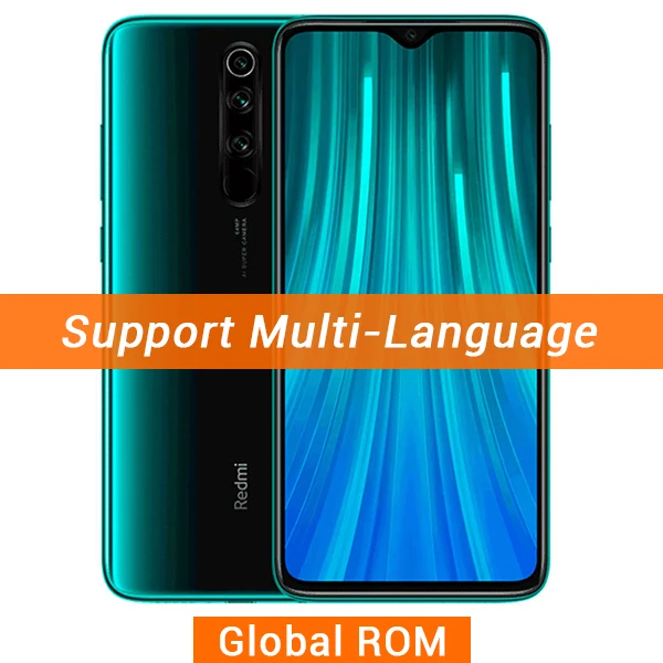 Global ROM Green Xiaomi Redmi Note 8 Pro, 8 ГБ ОЗУ, 128 Гб ПЗУ, мобильный телефон, 64 мп, четырехъядерный процессор Helio G90T, четыре ядра, 6,53 дюйма, FHD+ экран, 4500 мАч - Цвет: Global ROM Green