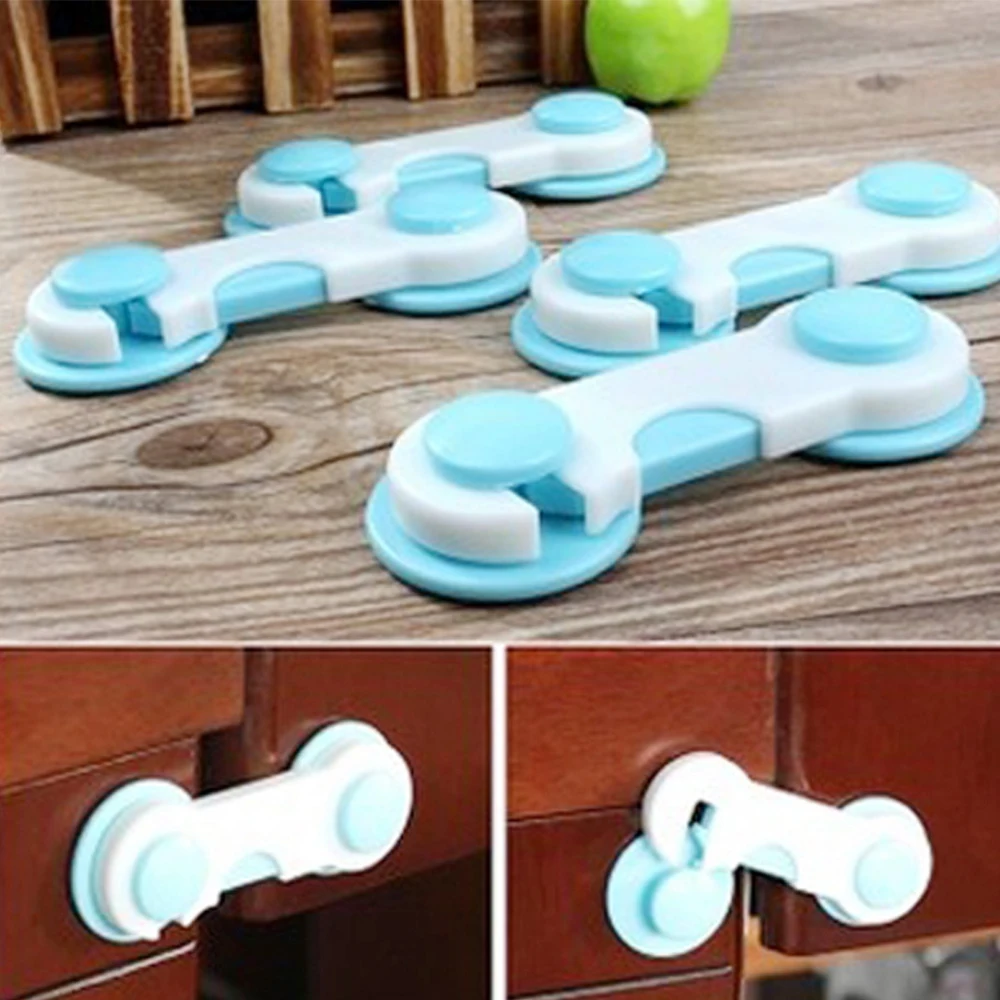 

10pcs Child Safety Cabinet Lock Baby Proof Security Protector Drawer Door Cabinet Lock Plastic Protection Kids Safety Door Lock