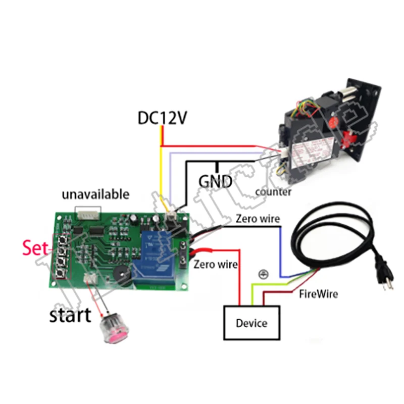 Таймер Управление доска с 40 см белый провод 3 знака после запятой таймер