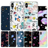 universe stars moon phone case for apple iphone 13 12 11 pro max se 2020 x xs xr 7 8 6 6s plus soft cover coque fundas shell